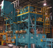 Picture 2: High output wheel turbine equipment for ceramic shot peening of suspension coil springs