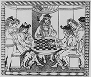 13th century knights playing chess
