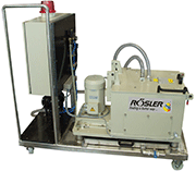 For easy use of the centrifuge at machines in different locations, a version with movable base frame is available