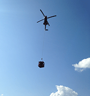 Phenics Air is adapted to be transported by helicopter