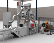 Photo 5: The RDGE system can be ideally integrated into fully automatic manufacturing with robot support.