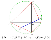 Brahmagupta´s theorem on cyclic quadrilaterals