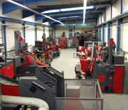 Shot-Blasting test lab in Untermerzbach, Germany