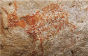 Cave wall painting