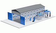 Waffle Floor Pneumatic Abrasive Recovery Systems