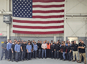 Carl Panzenhagen, President and CEO (center, in white shirt), with the BCT Cast Products team
