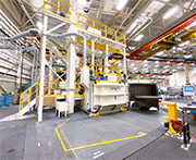 Wheel blast machines are a simple yet complex balance of shot flow and RPM. We have a long history of designing, servicing, and retrofitting wheel blast machines.