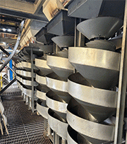Static spiral separators installation