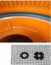 The unique Micro-Gap® design in our centrifugal disk finishing machines allows the finishing of flat components with a thickness of  less than 0.2 mm