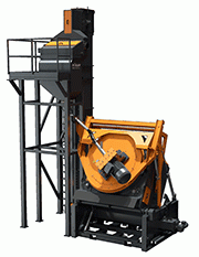 The drum of the Multi-Tumbler blast machine, with its pyramid-shaped bottom and special ribs on the inner wall, has no gaps, where the work pieces might get lodged and damaged. Therefore, this machine type is ideal for processing small and very small work pieces.