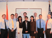 The FAA team in Singapore
Mr David Smith -extreme right; 
Mr Adrian Fox - third from right