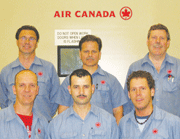 Participants of Air Canada Technical Services receiving on-site training