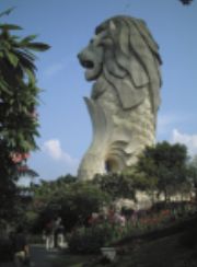 Merlion, landmark of Singapore